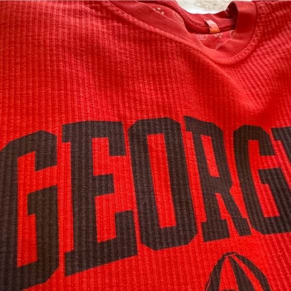 Red Women’s Georgia Comfy Cord Vintage crewneck, Medium - Picture 5 of 7